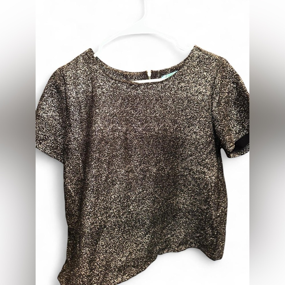 Aina Be Black and Gold Blouse